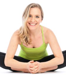 Yoga teacher Jennifer de Lucry