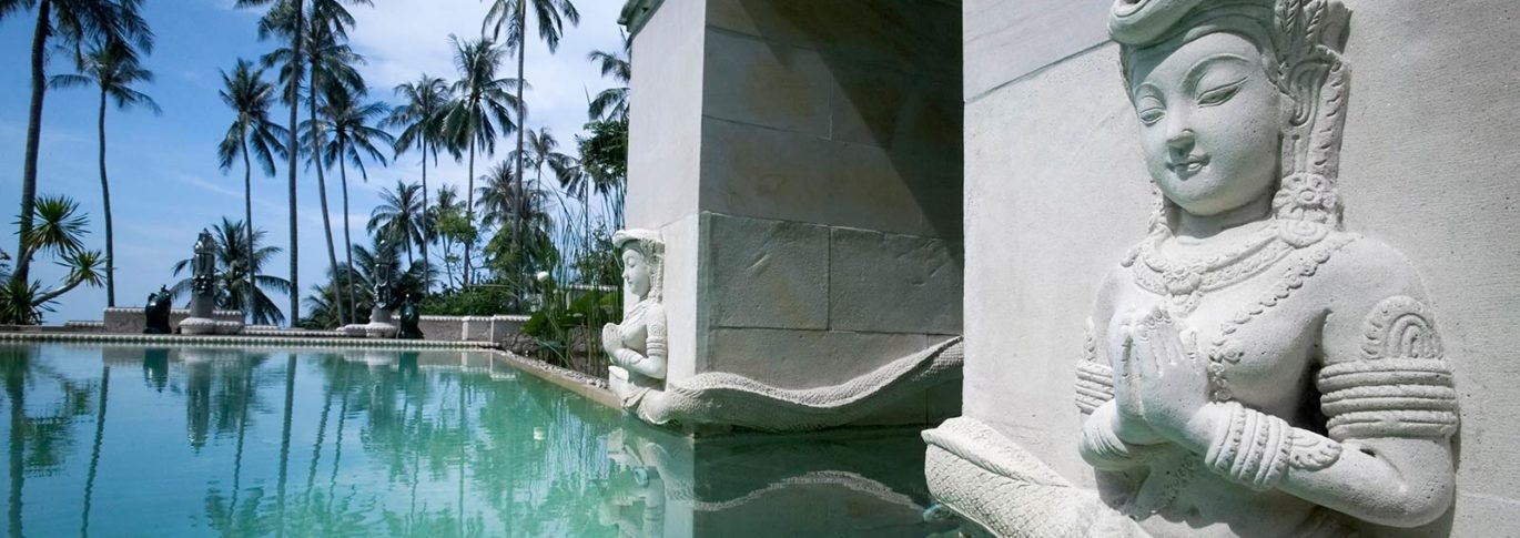 Relaxing pools at Kamalaya Thailand