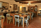 dining room at Cugnanello Tuscany