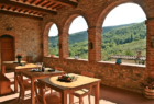 veranda at Cugnanello Tuscany
